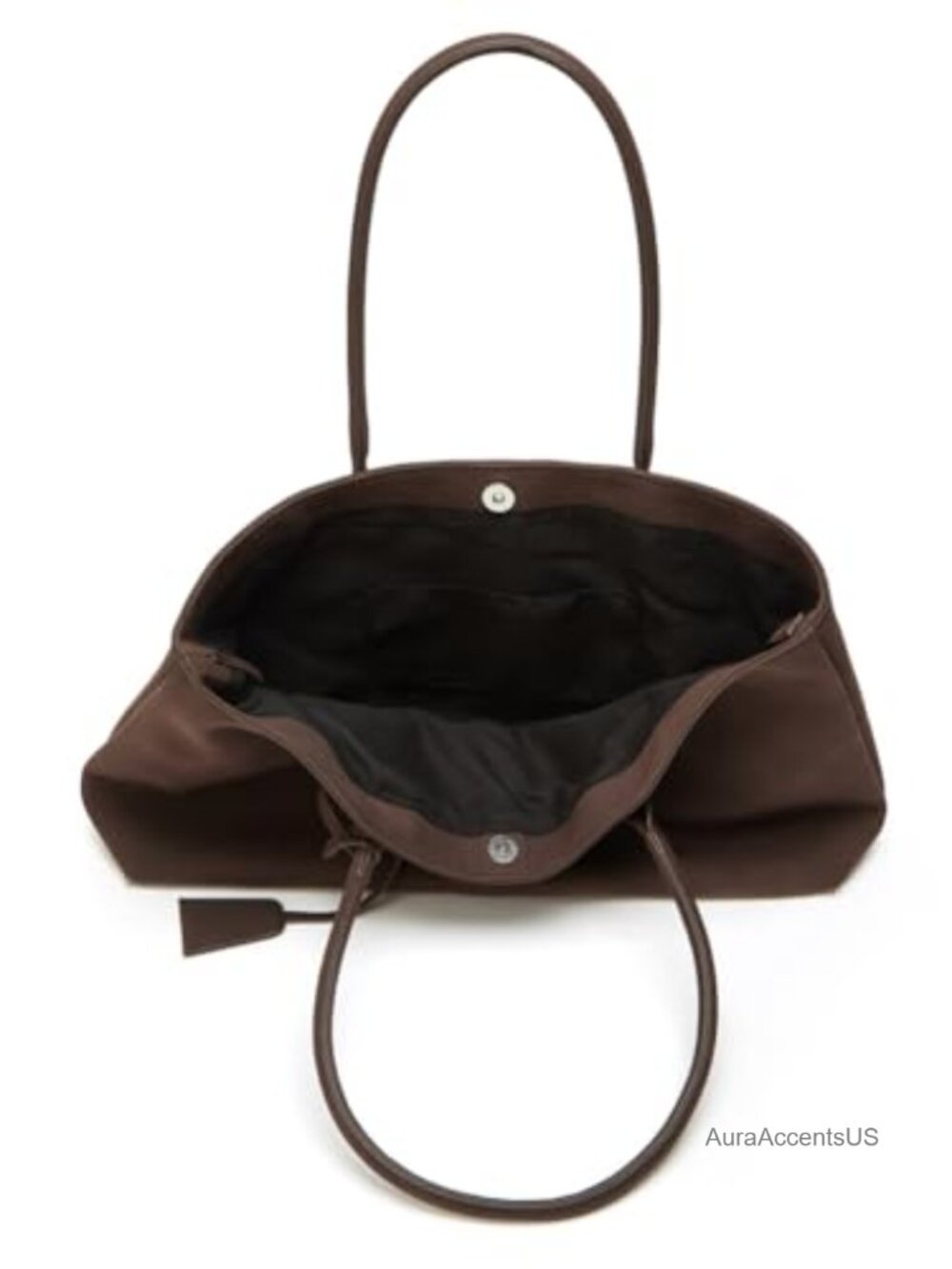 Faux Suede Slouchy Hobo Tote Bag Women Large Leather Strap Magnetic Lightweight - Picture 2 of 6